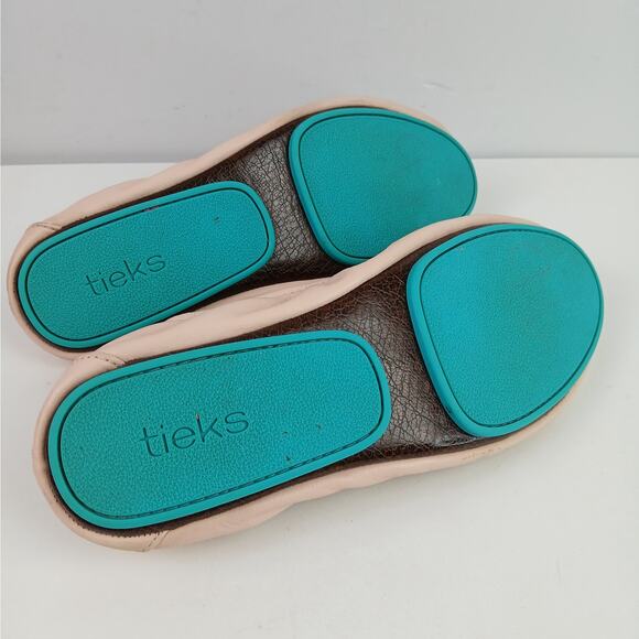 Tieks by Gavrieli SZ 9 Nappa Leather Ballet Flats In Ballerina Pink - Picture 9 of 10